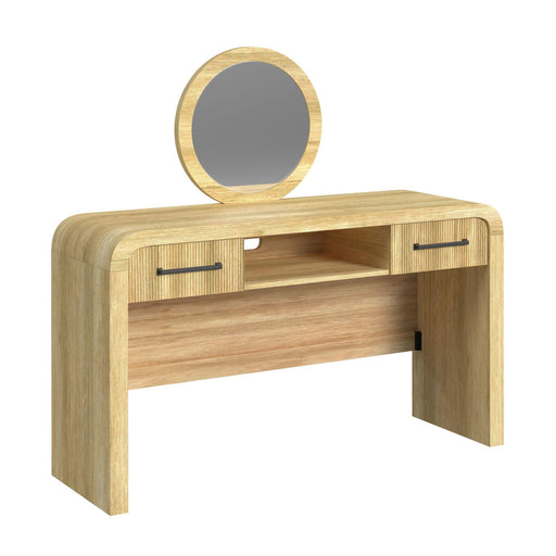 Ridgemont Dressing Table and Mirror in Natural - Faith Furniture (Manhattan, KS)