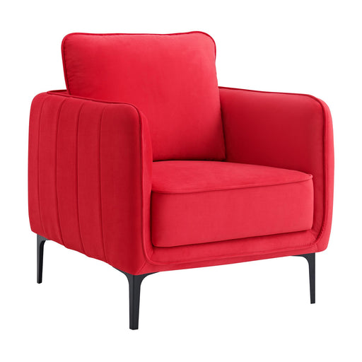 Rae Chair in Lavish 152 Red Velvet - Faith Furniture (Manhattan, KS)