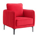 Rae Chair in Lavish 152 Red Velvet - Faith Furniture (Manhattan, KS)