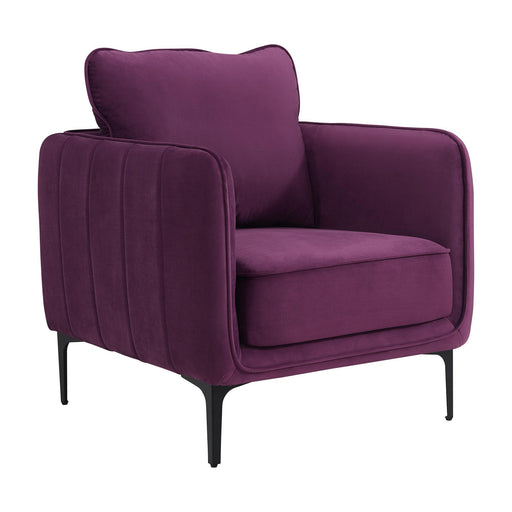 Rae Chair in Lavish 152 Purple Velvet - Faith Furniture (Manhattan, KS)