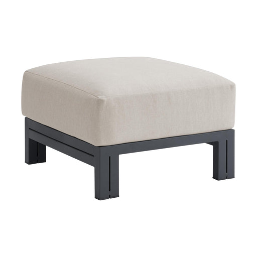 Playa Ottoman - Dark Grey and Olefin Beige - Faith Furniture (Manhattan, KS)