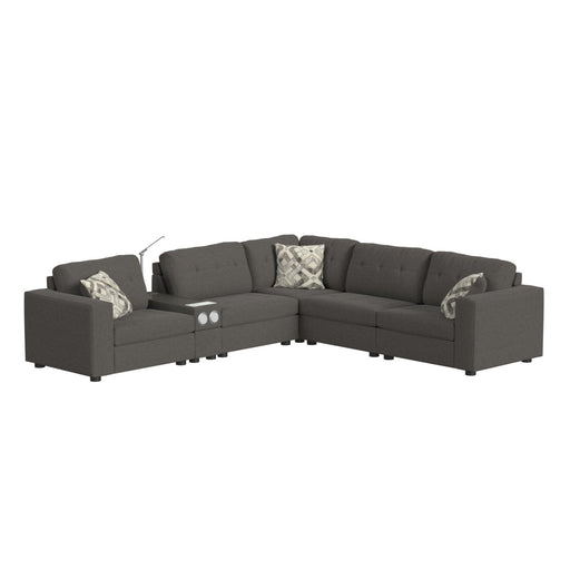 Options One LHF Chair in Palmer Plus Ash with 1 Pillow 20"ÔøΩ - Faith Furniture (Manhattan, KS)