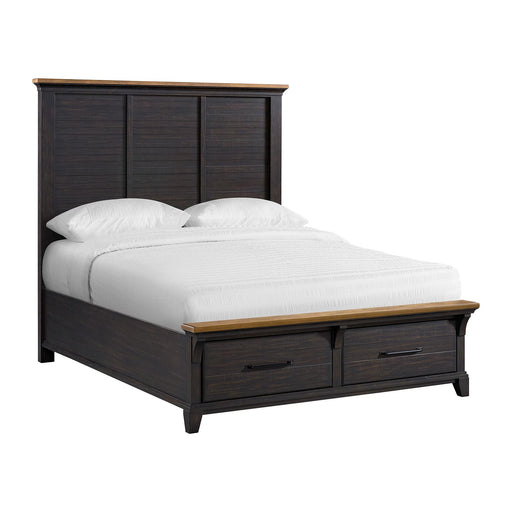 Montrose Storage Bedroom Set in Espresso & Brown - Faith Furniture (Manhattan, KS)