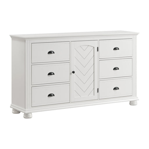Kona 6-Drawer Dresser in White - Faith Furniture (Manhattan, KS)