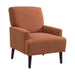 Kiwi Chair in 8077 Boucle Orange & Espresso - Faith Furniture (Manhattan, KS)