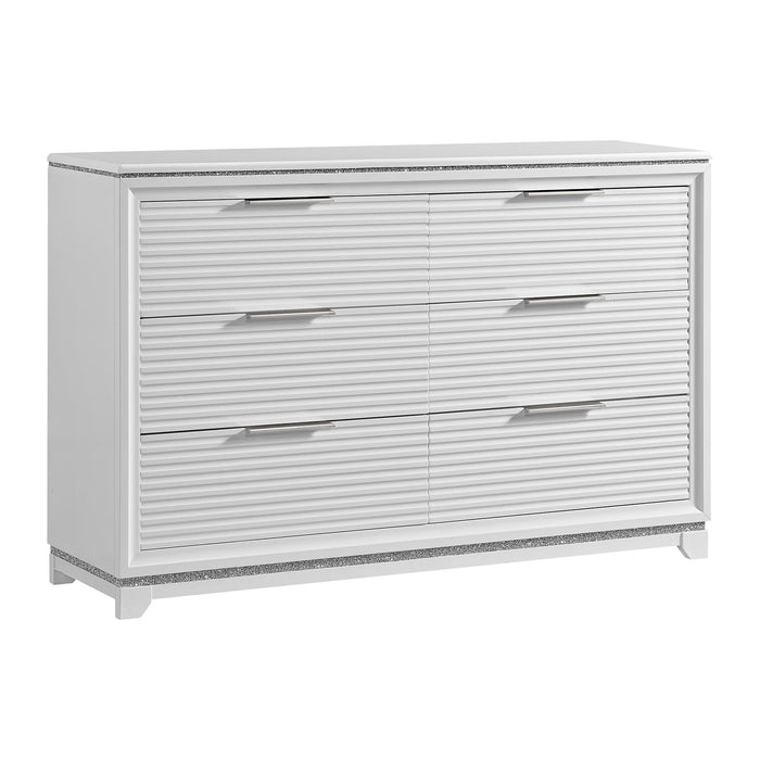Denmark 6-Drawer Dresser in White - Faith Furniture (Manhattan, KS)