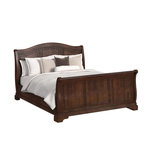 Cameron Cherry Sleigh Bedroom Set - Faith Furniture (Manhattan, KS)