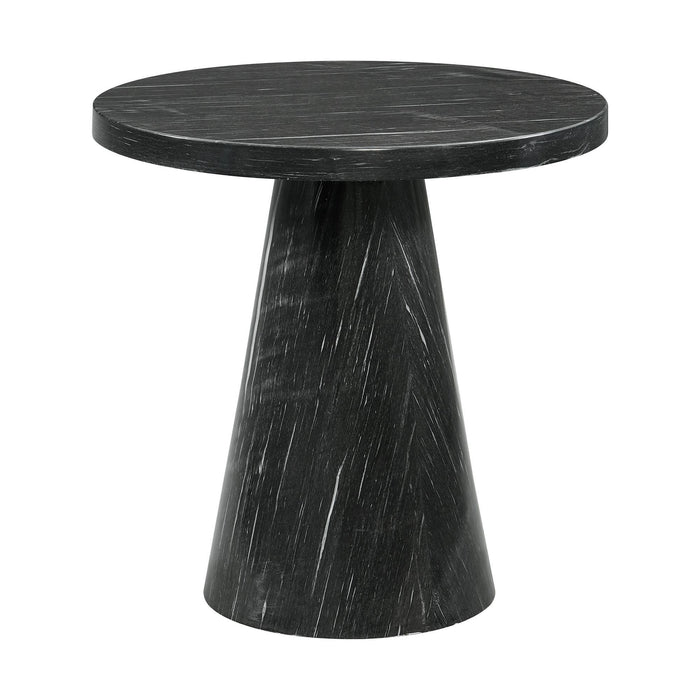 Bellini Round Occasional End Table Complete in Grey