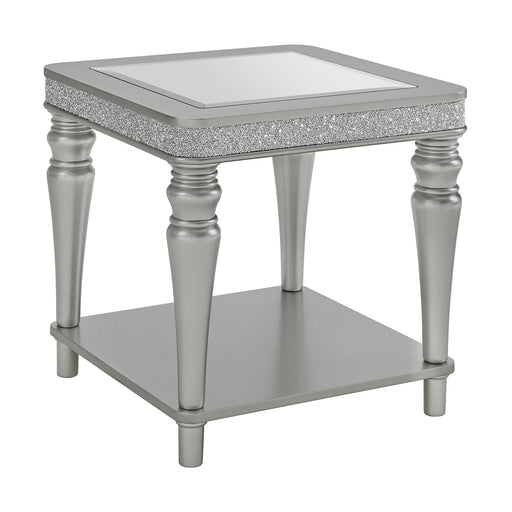 Avril End Table in Silver - Faith Furniture (Manhattan, KS)