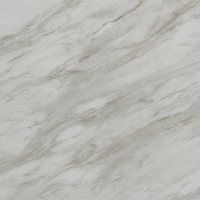 Everdeen Dining Table w/ White Faux Marble Top in Charcoal