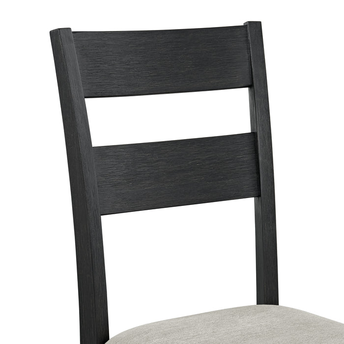 Garcia 5PC Dining Set with Table and 4 Chairs in Black - Faith Furniture (Manhattan, KS)