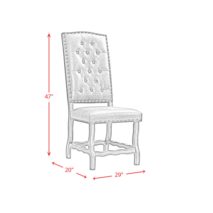 Gramercy 7PC Dining Set-Table and Six Tufted Tall Back Chairs - Faith Furniture (Manhattan, KS)
