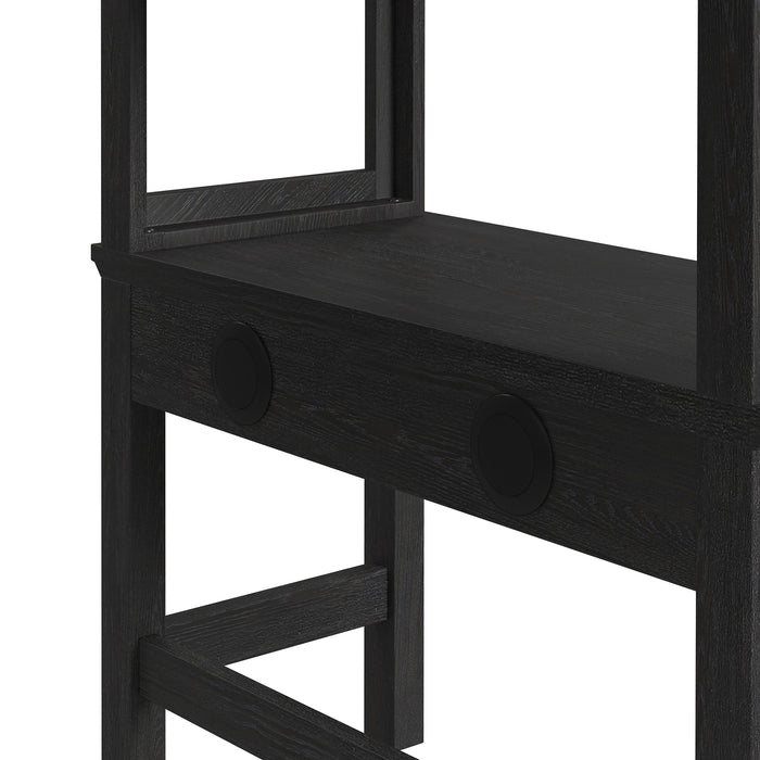 Hampton Kids Loft with Ladder and Desk with Speaker Bedroom Set - Faith Furniture (Manhattan, KS)