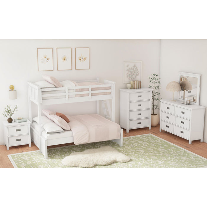Hampton Kids Over Bunk with Ladder - Faith Furniture (Manhattan, KS)