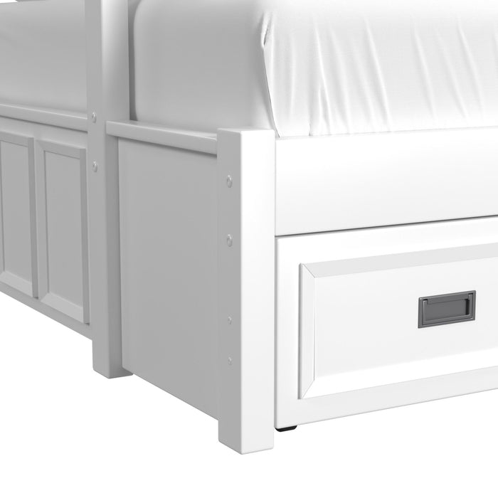 Hampton Kids Over Bunk with Ladder and Trundle Bedroom Set - Faith Furniture (Manhattan, KS)