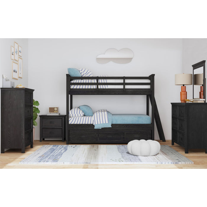 Hampton Kids Over Bunk with Ladder and Trundle Bedroom Set - Faith Furniture (Manhattan, KS)