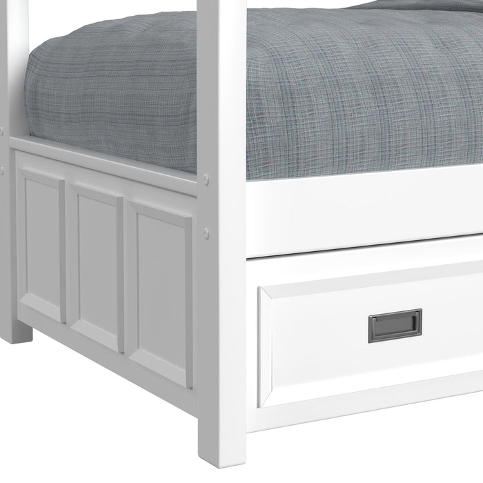 Hampton Kids Over Bunk with Staircase and Trundle Bedroom Set - Faith Furniture (Manhattan, KS)
