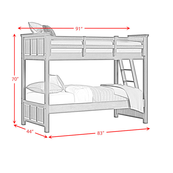 Hampton Kids Over Bunk with Ladder Bedroom Set - Faith Furniture (Manhattan, KS)