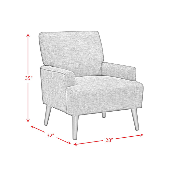 Kiwi Chair in 8077 Boucle Orange & Espresso - Faith Furniture (Manhattan, KS)