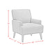 Kiwi Chair in 8077 Boucle Orange & Espresso - Faith Furniture (Manhattan, KS)