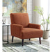 Kiwi Chair in 8077 Boucle Orange & Espresso - Faith Furniture (Manhattan, KS)