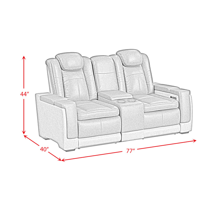 Lantana 2PC Living Room Set in Rocky Grey/Brown-Sofa & Loveseat