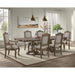 Madison Park Standard Height Dining Set in Walnut-Table and Four Chairs - Faith Furniture (Manhattan, KS)