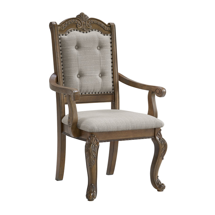 Madison Park Standard Height Dining Set in Walnut-Table and Four Chairs - Faith Furniture (Manhattan, KS)