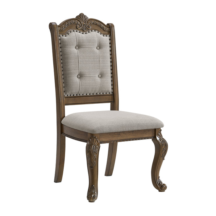 Madison Park Standard Height Dining Set in Walnut-Table and Four Chairs - Faith Furniture (Manhattan, KS)