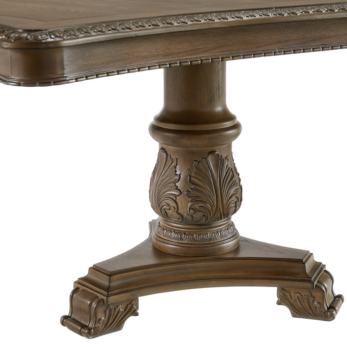 Madison Park Standard Height Dining Set in Walnut-Table and Four Chairs - Faith Furniture (Manhattan, KS)