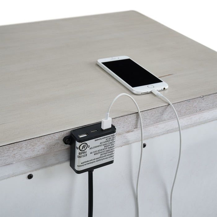 McCoy 2-Drawer Nightstand with USB - Faith Furniture (Manhattan, KS)