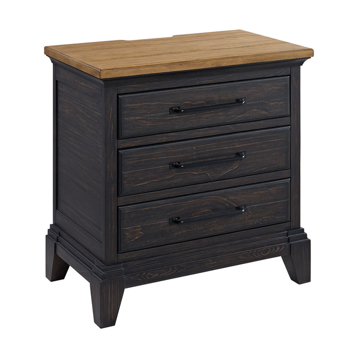 Montrose Storage Bedroom Set in Espresso & Brown