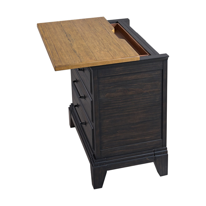 Montrose Storage Bedroom Set in Espresso & Brown
