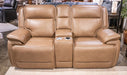 Glencroft Power Reclining Loveseat with Console - Faith Furniture (Manhattan, KS)