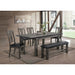 Nathan Dining W/ Padded Seats 6pc Set - Faith Furniture (Manhattan, KS)