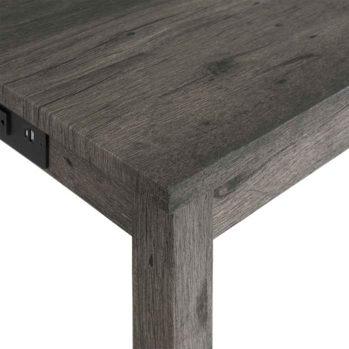 Oak Lawn Charcoal Grey Bar Table Single Pack (Table + 3 Grey Fabric Stools) - Faith Furniture (Manhattan, KS)