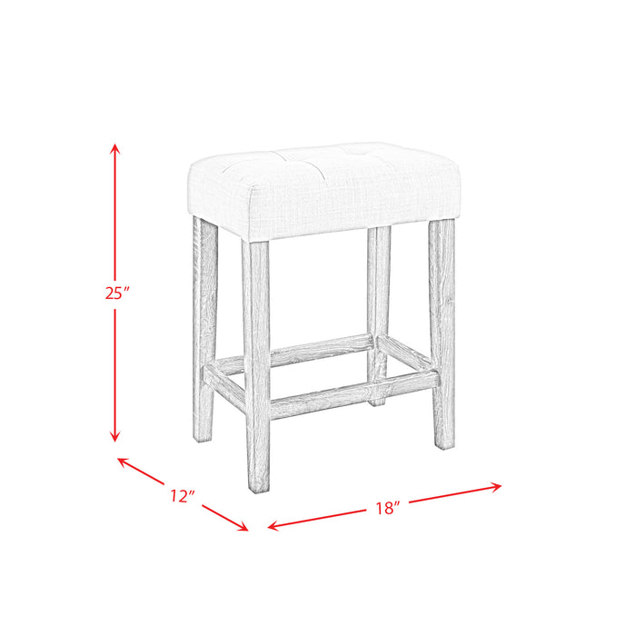 Oak Lawn Grey Bar Table Single Pack (Table + 3 Tan Fabric Stools) - Faith Furniture (Manhattan, KS)