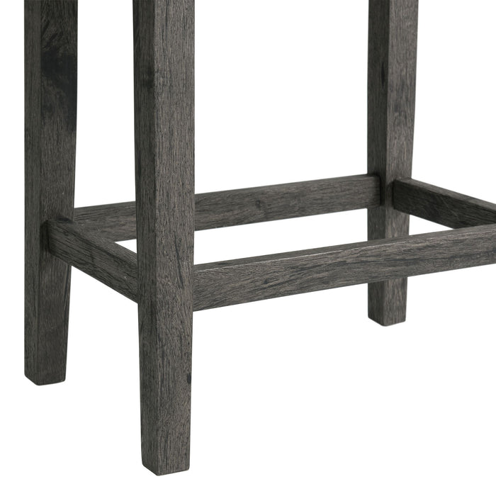 Oak Lawn Charcoal Grey Bar Table Single Pack (Table + 3 Grey Fabric Stools) - Faith Furniture (Manhattan, KS)