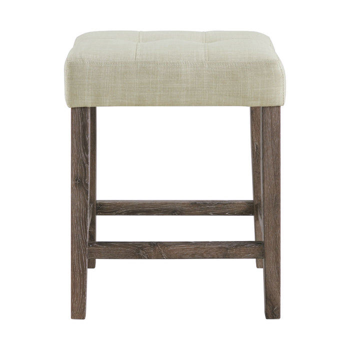 Oak Lawn Grey Bar Table Single Pack (Table + 3 Tan Fabric Stools) - Faith Furniture (Manhattan, KS)