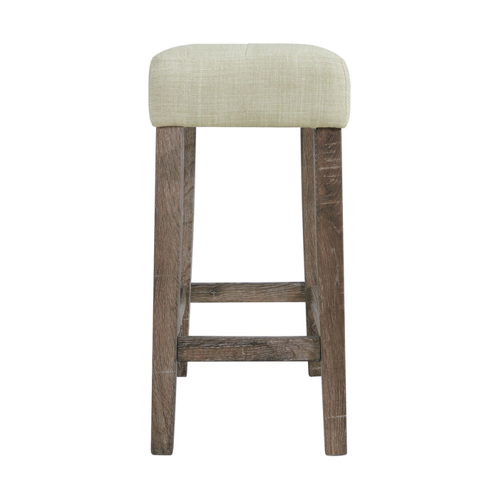 Oak Lawn Grey Bar Table Single Pack (Table + 3 Tan Fabric Stools) - Faith Furniture (Manhattan, KS)