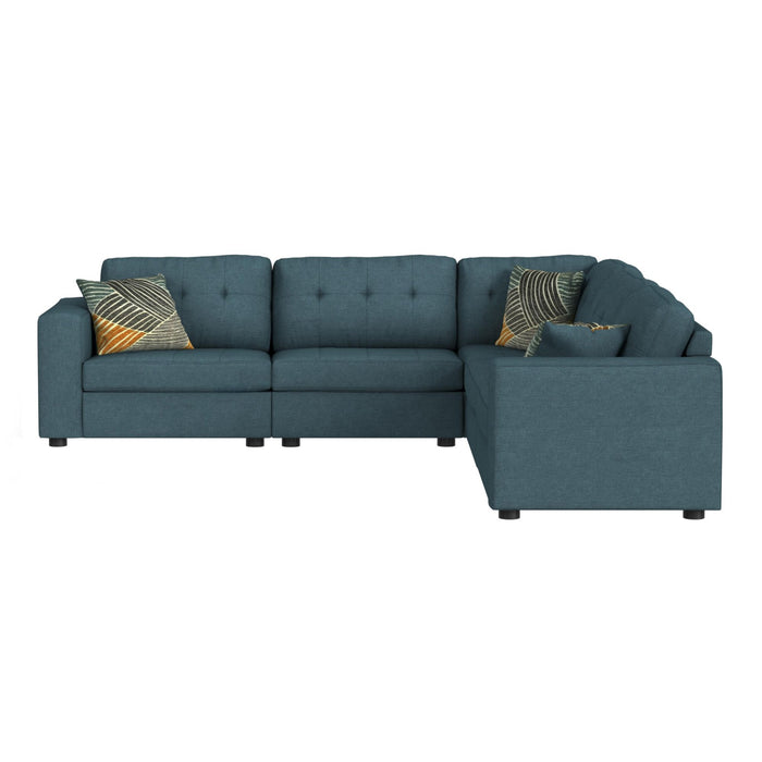 Options One LHF Chair in Palmer Plus Teal with 1 Pillow 20"ÔøΩ - Faith Furniture (Manhattan, KS)
