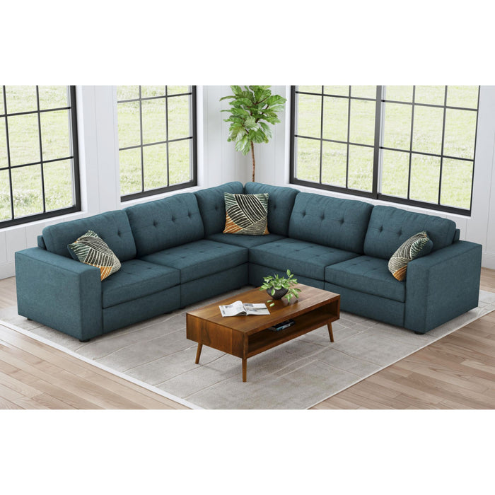Options One LHF Chair in Palmer Plus Teal with 1 Pillow 20"ÔøΩ - Faith Furniture (Manhattan, KS)