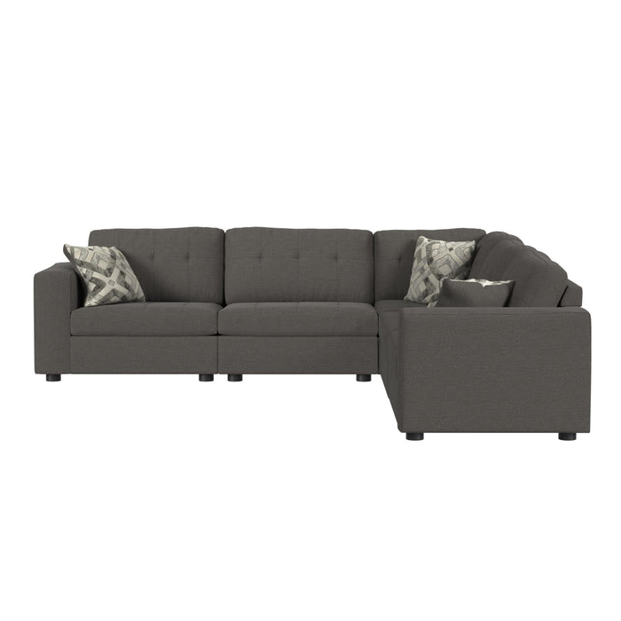 Options One Corner in Palmer Plus Ash with 1 Pillow 20"ÔøΩ - Faith Furniture (Manhattan, KS)
