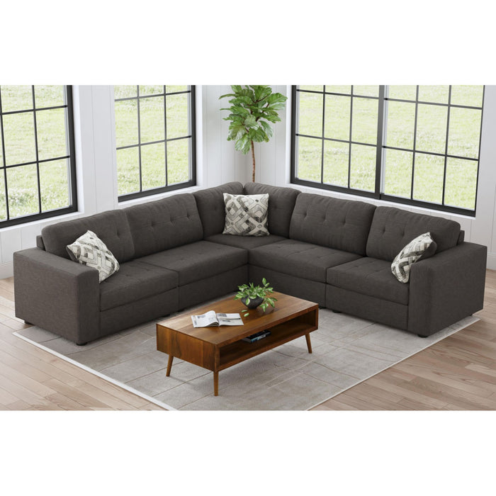 Options One Corner in Palmer Plus Ash with 1 Pillow 20"ÔøΩ - Faith Furniture (Manhattan, KS)