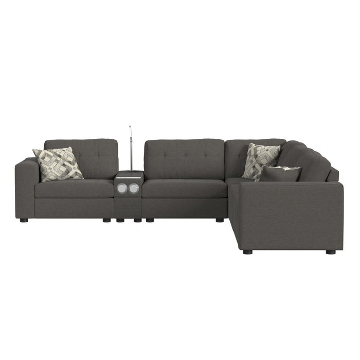 Options One LHF Chair in Palmer Plus Ash with 1 Pillow 20"ÔøΩ - Faith Furniture (Manhattan, KS)