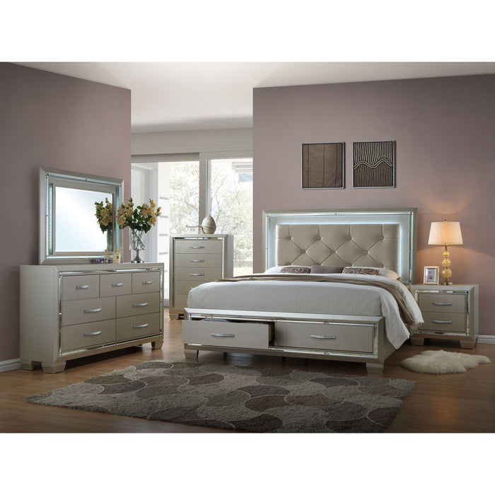 Platinum Platform Storage Bedroom Set - Faith Furniture (Manhattan, KS)