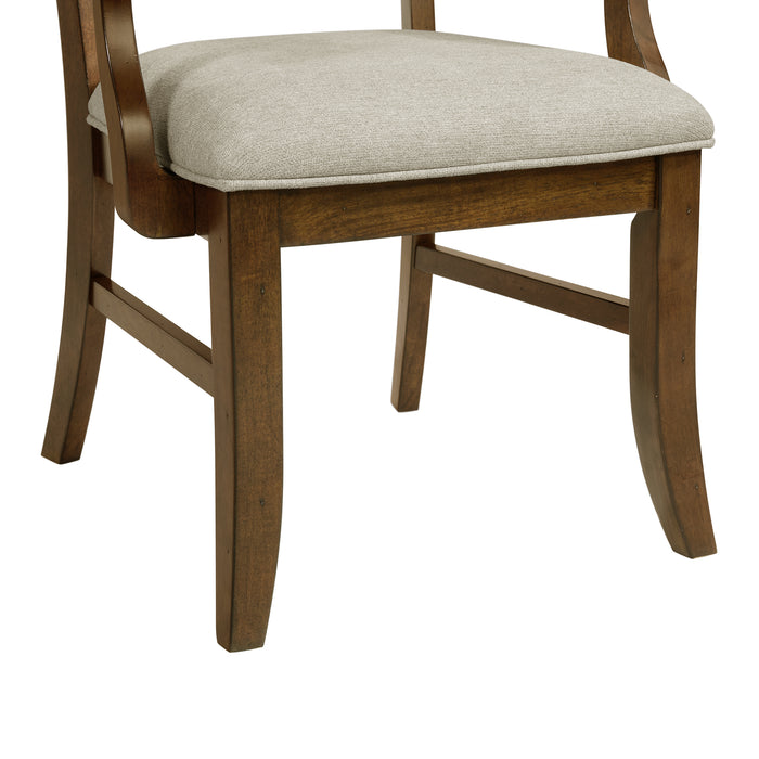 Phillipe Standard Height Dining Set in Cherry-Table and Four Chairs - Faith Furniture (Manhattan, KS)