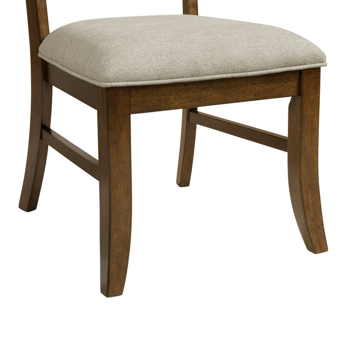 Phillipe Standard Height Dining Set in Cherry-Table and Four Chairs - Faith Furniture (Manhattan, KS)