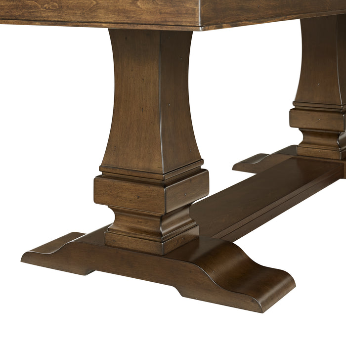 Phillipe Standard Height Dining Set in Cherry-Table and Four Chairs - Faith Furniture (Manhattan, KS)