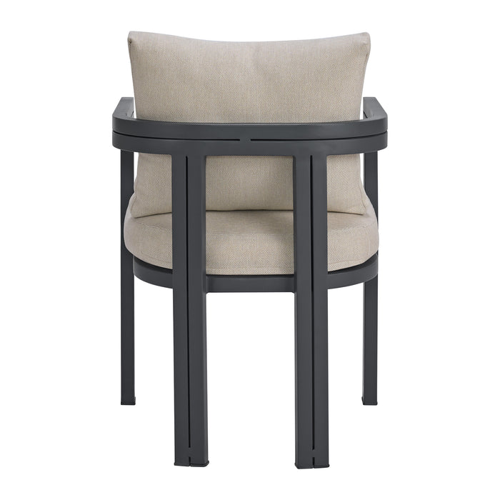 Playa Standard Height Dining Set in Dark Grey-Table and Four Chairs - Faith Furniture (Manhattan, KS)
